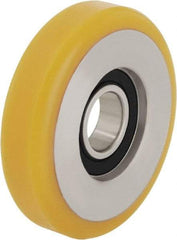 Blickle - 4 Inch Diameter x 63/64 Inch Wide, Polyurethane-Elastomer Blickle Extrathane Caster Wheel - 484 Lb. Capacity, 11/16 Inch Axle Diameter, Ball Bearing - Eagle Tool & Supply
