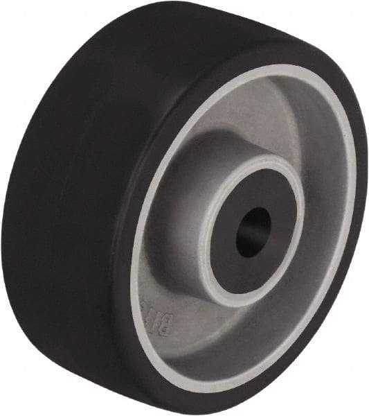 Blickle - 4 Inch Diameter x 1-37/64 Inch Wide, Polyurethane-Elastomer Blickle Softhane Caster Wheel - 220 Lb. Capacity, 1/2 Inch Axle Diameter, Plain Bore Bearing - Eagle Tool & Supply