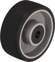 Blickle - 4 Inch Diameter x 1-37/64 Inch Wide, Polyurethane-Elastomer Blickle Softhane Caster Wheel - 220 Lb. Capacity, 1/2 Inch Axle Diameter, Plain Bore Bearing - Eagle Tool & Supply