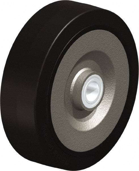 Blickle - 10 Inch Diameter x 3-9/64 Inch Wide, Solid Rubber Caster Wheel - 2,200 Lb. Capacity, 1-3/16 Inch Axle Diameter, Ball Bearing - Eagle Tool & Supply
