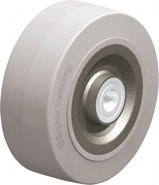 Blickle - 8 Inch Diameter x 3-9/64 Inch Wide, Solid Rubber Caster Wheel - 1,870 Lb. Capacity, 1 Inch Axle Diameter, Ball Bearing - Eagle Tool & Supply