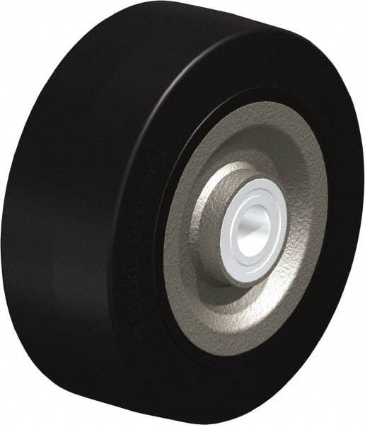 Blickle - 8 Inch Diameter x 3-9/64 Inch Wide, Solid Rubber Caster Wheel - 1,870 Lb. Capacity, 1 Inch Axle Diameter, Ball Bearing - Eagle Tool & Supply