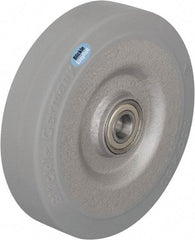 Blickle - 8 Inch Diameter x 1-31/32 Inch Wide, Solid Rubber Caster Wheel - 1,320 Lb. Capacity, 1 Inch Axle Diameter, Ball Bearing - Eagle Tool & Supply