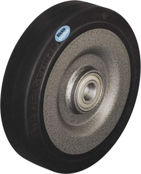 Blickle - 10 Inch Diameter x 2-23/64 Inch Wide, Solid Rubber Caster Wheel - 1,870 Lb. Capacity, 1 Inch Axle Diameter, Ball Bearing - Eagle Tool & Supply