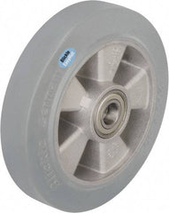 Blickle - 8 Inch Diameter x 1-31/32 Inch Wide, Solid Rubber Caster Wheel - 1,100 Lb. Capacity, 25/32 Inch Axle Diameter, Ball Bearing - Eagle Tool & Supply