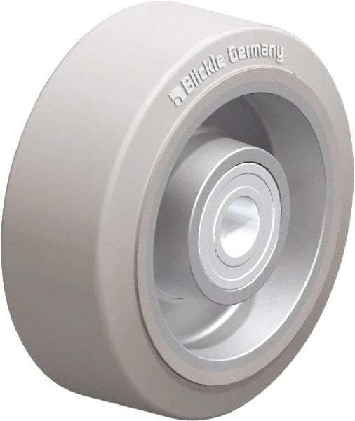 Blickle - 4 Inch Diameter x 1-37/64 Inch Wide, Solid Rubber Caster Wheel - 440 Lb. Capacity, 19/32 Inch Axle Diameter, Ball Bearing - Eagle Tool & Supply