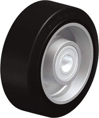 Blickle - 4 Inch Diameter x 1-37/64 Inch Wide, Solid Rubber Caster Wheel - 440 Lb. Capacity, 19/32 Inch Axle Diameter, Ball Bearing - Eagle Tool & Supply