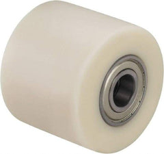 Blickle - 3 Inch Diameter x 1-37/64 Inch Wide, Impact-Resistant Cast Nylon Caster Wheel - 2,200 Lb. Capacity, 25/32 Inch Axle Diameter, Ball Bearing - Eagle Tool & Supply