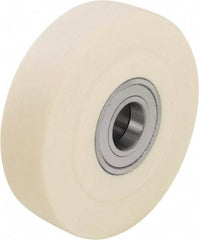 Blickle - 5 Inch Diameter x 2-5/32 Inch Wide, Impact-Resistant Cast Nylon Caster Wheel - 4,400 Lb. Capacity, 1 Inch Axle Diameter, Ball Bearing - Eagle Tool & Supply