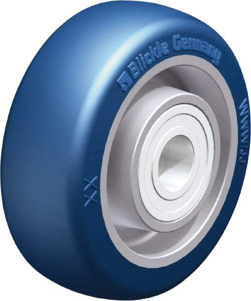 Blickle - 3 Inch Diameter x 1-11/64 Inch Wide, Polyurethane-Elastomer Blickle Besthane Caster Wheel - 396 Lb. Capacity, 19/32 Inch Axle Diameter, Ball Bearing - Eagle Tool & Supply