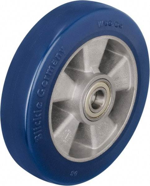 Blickle - 8 Inch Diameter x 1-31/32 Inch Wide, Polyurethane-Elastomer Blickle Besthane Caster Wheel - 1,540 Lb. Capacity, 25/32 Inch Axle Diameter, Ball Bearing - Eagle Tool & Supply