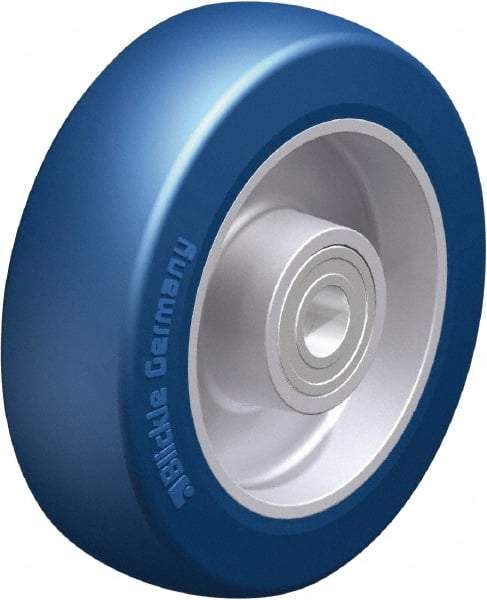 Blickle - 5 Inch Diameter x 1-37/64 Inch Wide, Polyurethane-Elastomer Blickle Besthane Caster Wheel - 770 Lb. Capacity, 19/32 Inch Axle Diameter, Ball Bearing - Eagle Tool & Supply