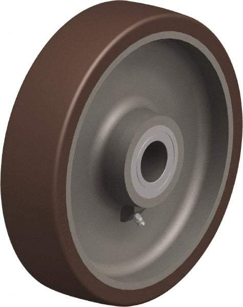 Blickle - 10 Inch Diameter x 2-23/64 Inch Wide, Polyurethane-Elastomer Blickle Besthane Caster Wheel - 3,300 Lb. Capacity, 1-3/8 Inch Axle Diameter, Ball Bearing - Eagle Tool & Supply