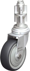 Blickle - 3" Diam x 63/64" Wide x 4" OAH Metal Expander Mount Swivel Caster - Rubber Elastomer (TPE), 165 Lb Capacity, Ball Bearing, Metal Expander Stem - Eagle Tool & Supply
