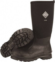 Honeywell - Men's Size 15 Wide Width Reinforced Knee Boot - Black, Neoprene Upper, Rubber Outsole, 16" High, Pull-On - Eagle Tool & Supply