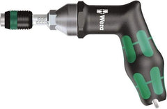 Wera - 1 Piece, 4 to 8.8 N/m, Adjustable Torque Limiting Screwdriver - 0.025" Drive - Eagle Tool & Supply