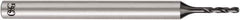 OSG - 3.4mm, 130° Point, Solid Carbide Micro Drill Bit - 56mm OAL, 20mm Flute Length, 4mm Shank Diam, Series 5330 - Eagle Tool & Supply