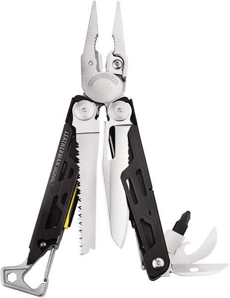 Leatherman - 19 Piece, Multi-Tool Set - Stainless Steel, 4-1/2" OAL, 4-1/2" Closed Length - Eagle Tool & Supply