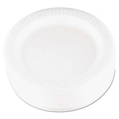 DART - Quiet Classic Laminated Foam Dinnerware, Plate, 9" Diam, WH, 125/PK, 4 Packs/CT - Eagle Tool & Supply