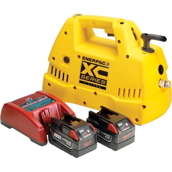 Enerpac - Power Hydraulic Pumps & Jacks Type: Hydraulic Pressure Rating (psi): 10000 - Eagle Tool & Supply