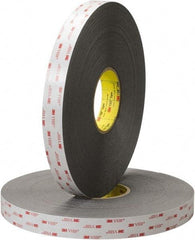 3M - 3/4" x 15 Yd Acrylic Adhesive Double Sided Tape - 45 mil Thick, Polyethylene Foam Liner, Series 5952WF - Eagle Tool & Supply