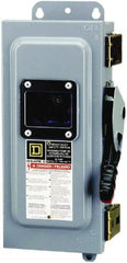Square D - 30 Amp, 600 VAC/VDC, 3 Pole Nonfused Safety Switch - NEMA 12 & 3R, 10 hp at 600 VAC, 15 at 600 VDC (Single Phase), 30 hp at 600 VAC, 15 hp at 600 VDC (Triple Phase) - Eagle Tool & Supply
