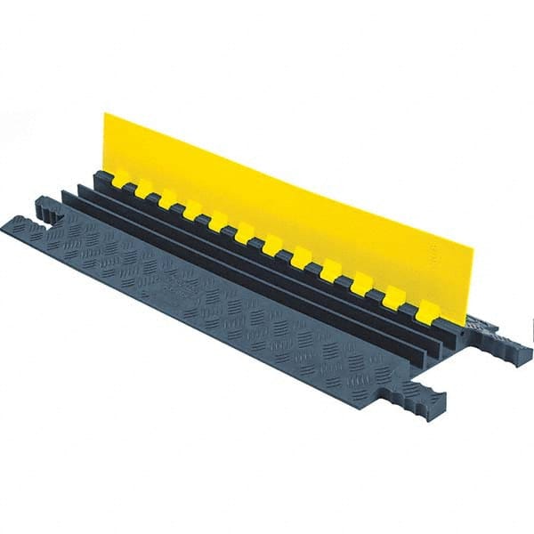 Checkers - On Floor Cable Covers Cover Material: Polyurethane Number of Channels: 3 - Eagle Tool & Supply