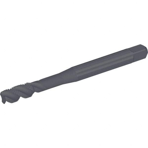 Kennametal - 3/4-10 UNC 4 Flute 2B Modified Bottoming Spiral Flute Tap - Vanadium High Speed Steel, Oxide Finish, 140mm OAL, Right Hand Flute, Right Hand Thread, Series T830 - Eagle Tool & Supply