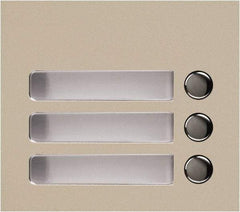 Aiphone - Public Address & Intercom Accessories Type: Three Call Button Panel For Use With: GF and GT Series - Eagle Tool & Supply