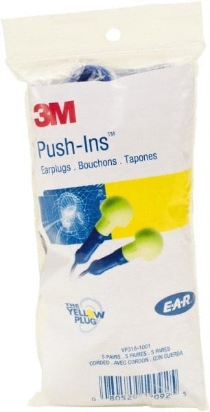 3M - Earplugs Disposable or Reusable: Disposable Style: Corded - Eagle Tool & Supply