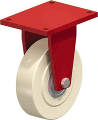 Blickle - 16" Diam x 4-21/64" Wide x 20-55/64" OAH Top Plate Mount Rigid Caster - Impact-Resistant Cast Nylon, 26,400 Lb Capacity, Ball Bearing, 15-3/4 x 11-13/16" Plate - Eagle Tool & Supply