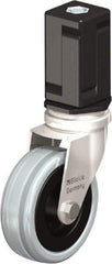 Blickle - 3" Diam x 63/64" Wide x 3-31/32" OAH Stem Mount Swivel Caster - Solid Rubber, 132 Lb Capacity, Plain Bore Bearing, Square Stem - Eagle Tool & Supply