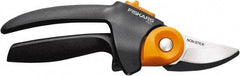 Fiskars - By-Pass Pruner - 3/4" Long Teflon Coated Steel Blade, Comfort Hand Grip Handle - Eagle Tool & Supply