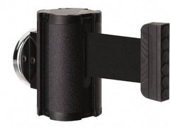 Lavi Industries - 3-1/2" High x 2-1/2" Long x 2-1/2" Wide Magnetic Wall Mount Barrier - Aluminum, Powdercoat Finish, Black, Use with Magnetic Wall Mount Barriers - Eagle Tool & Supply