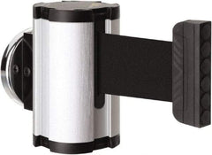 Lavi Industries - 3-1/2" High x 2-1/2" Long x 2-1/2" Wide Magnetic Wall Mount Barrier - Aluminum, Satin Chrome Finish, Satin Aluminum, Use with Magnetic Wall Mount Barriers - Eagle Tool & Supply