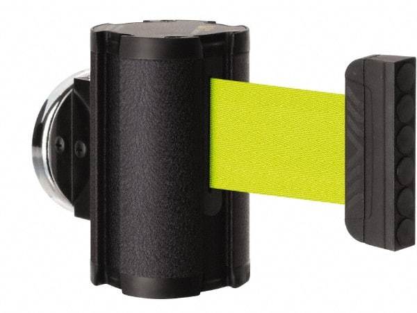 Lavi Industries - 3-1/2" High x 2-1/2" Long x 2-1/2" Wide Magnetic Wall Mount Barrier - Aluminum, Powdercoat Finish, Black, Use with Magnetic Wall Mount Barriers - Eagle Tool & Supply