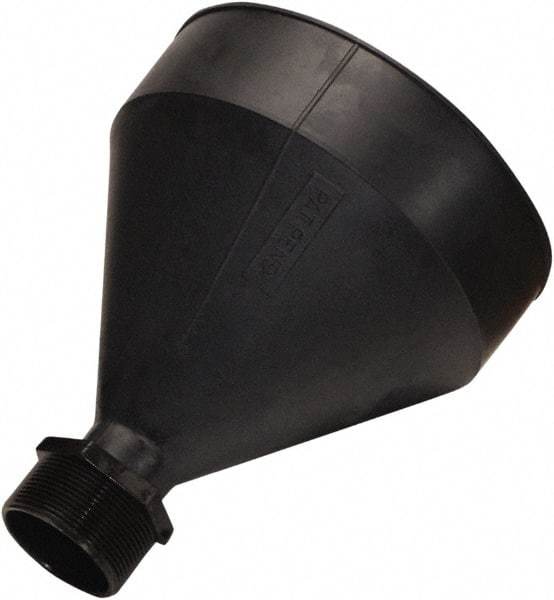 Funnel King - 9-3/16" High x 7-1/2" Diam, Polyethylene, Drum Funnel - 55 Gal Drum/Pail Capacity - Eagle Tool & Supply