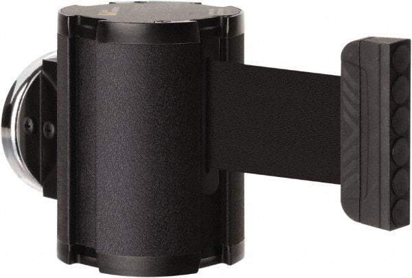 Lavi Industries - 3-1/2" High x 2-1/2" Long x 2-1/2" Wide Magnetic Wall Mount Barrier - Aluminum, Powdercoat Finish, Black, Use with Magnetic Wall Mount Barriers - Eagle Tool & Supply