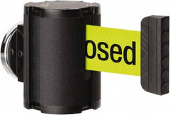 Lavi Industries - 3-1/2" High x 2-1/2" Long x 2-1/2" Wide Magnetic Wall Mount Barrier - Aluminum, Powdercoat Finish, Black, Use with Magnetic Wall Mount Barriers - Eagle Tool & Supply