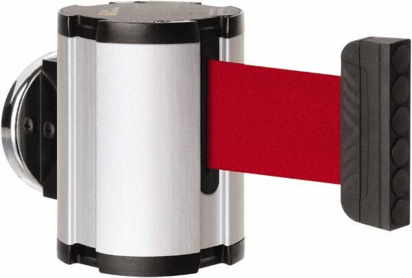 Lavi Industries - 3-1/2" High x 2-1/2" Long x 2-1/2" Wide Magnetic Wall Mount Barrier - Aluminum, Satin Chrome Finish, Satin Aluminum, Use with Magnetic Wall Mount Barriers - Eagle Tool & Supply
