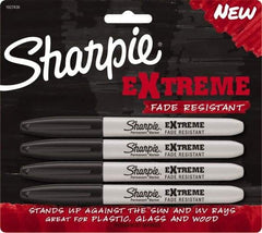 Sharpie - Black Permanent Marker - Fine Felt Tip, AP Nontoxic Ink - Eagle Tool & Supply