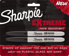 Sharpie - Black Permanent Marker - Fine Felt Tip, AP Nontoxic Ink - Eagle Tool & Supply