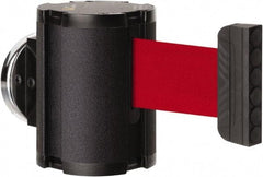 Lavi Industries - 3-1/2" High x 2-1/2" Long x 2-1/2" Wide Magnetic Wall Mount Barrier - Aluminum, Powdercoat Finish, Black, Use with Magnetic Wall Mount Barriers - Eagle Tool & Supply