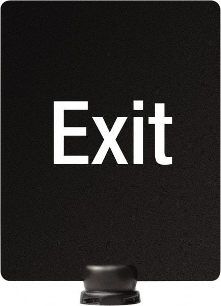 Lavi Industries - 14" High x 11" Long x 11" Wide Barrier Sign Frame - PVC, Sintra Finish, Black, Use with Tempest - Eagle Tool & Supply