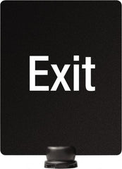 Lavi Industries - 14" High x 11" Long x 11" Wide Barrier Sign Frame - PVC, Sintra Finish, Black, Use with Tempest - Eagle Tool & Supply