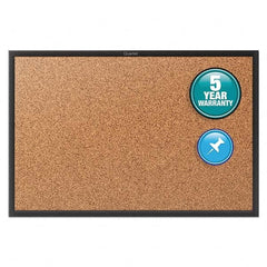 Quartet - Cork Bulletin Boards Style: Open Cork Bulletin Board Color: Natural - Eagle Tool & Supply