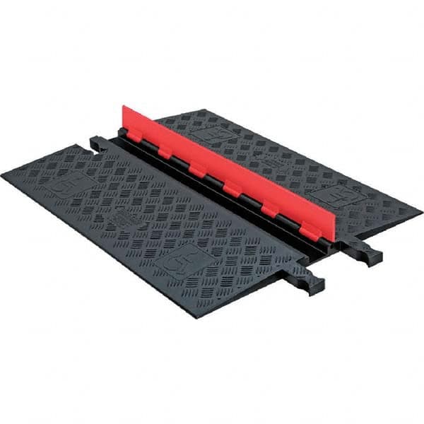 Checkers - On Floor Cable Covers Cover Material: Polyurethane Number of Channels: 1 - Eagle Tool & Supply