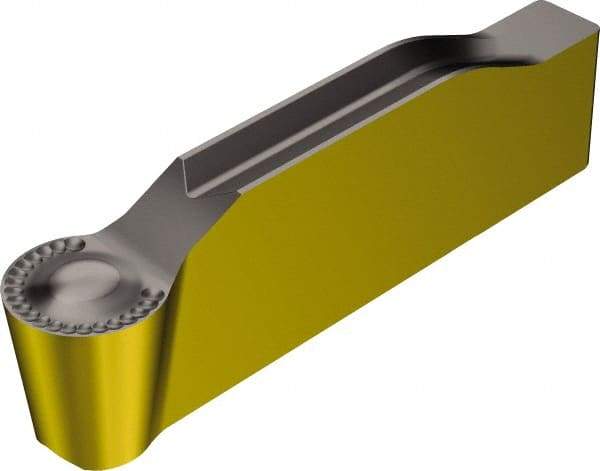 Sandvik Coromant - L1N123x1 RM 8mm Cutting Width Carbide Grooving Insert - 3.8mm Max Depth of Cut, Neutral, 4mm Corner Radius, TiCN/Al2O3/TiN Finish - Eagle Tool & Supply