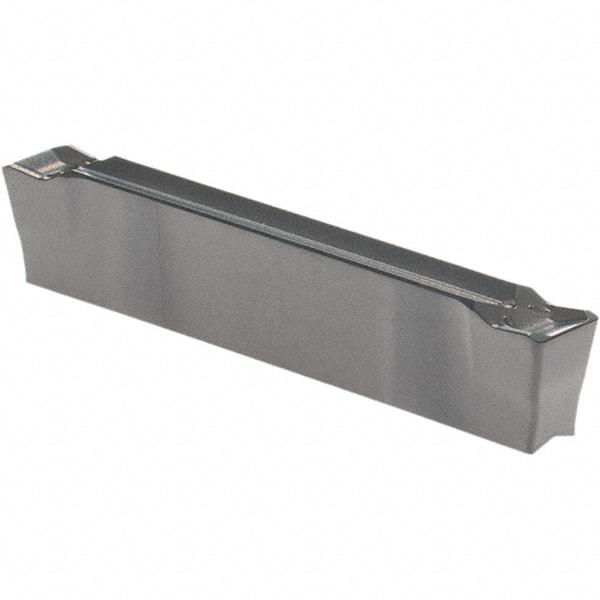 Walter - 2GX24 CE4 Grade WKP23S, 3mm Cutting Width Carbide Grooving Insert - 24mm Max Depth of Cut, Neutral, 0.2mm Corner Radius, Al2O3/TiN Finish - Eagle Tool & Supply