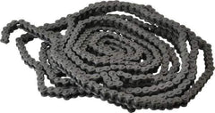 Morse - 1/4" Pitch, ANSI 25, Single Strand Roller Chain - Chain No. 25, 10 Ft. Long, 0.13" Roller Diam, 1/8" Roller Width - Eagle Tool & Supply